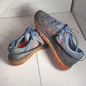 Nike Flyknit Air Max Ocean Fog Crimson 2015 Runners (Size 12)